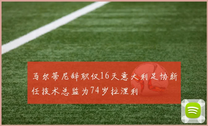 马尔蒂尼辞职仅16天意大利足协新任技术总监为74岁拉涅利